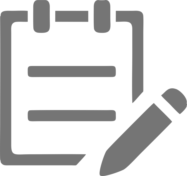 notebook icon for online test